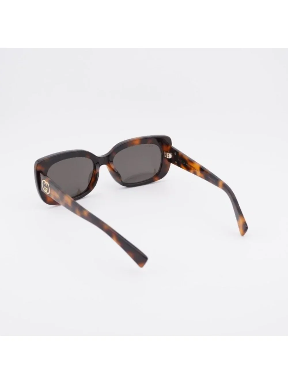 Gucci GG1979SK 002 Sunglasses Havana Rectangle Frame, Grey Lenses